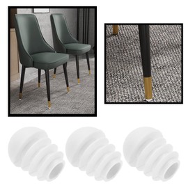 VGOL 50Pcs Plastic Tube Insert Plug Round End Plugs Tube Domed Inserts End Caps Stoppers Furniture Accessories for Chairs Table Legs 16mm White