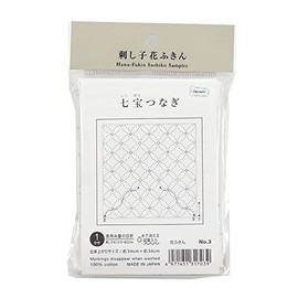 オリムパス製絲 花ふきん布パック伝統柄 七宝つなぎ (白) 3