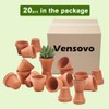 vensovo 3 Inch Terra Cotta Pots with Drainage - 20