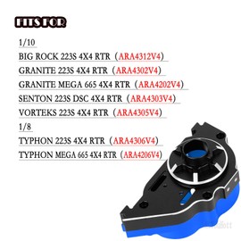 RCYouHott RC Upgrades Part for 1/10 Senton/Vorteks/Big Rock/Granite 223S/Mega 665,1/8 Typhon 223S/Mega 665,RC Center Gearbox Case/57T Center Differential w/Pinions/Center Slider Driveshaft,Navy Blue
