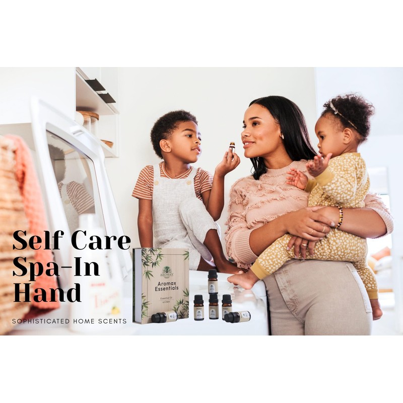 Aromax Essentials 100% Pure Essential Oils Set for Diffuser, Aromatherapy