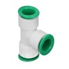 10Pcs Tee Connector 3 Way Quick Connect Push Water Pipe