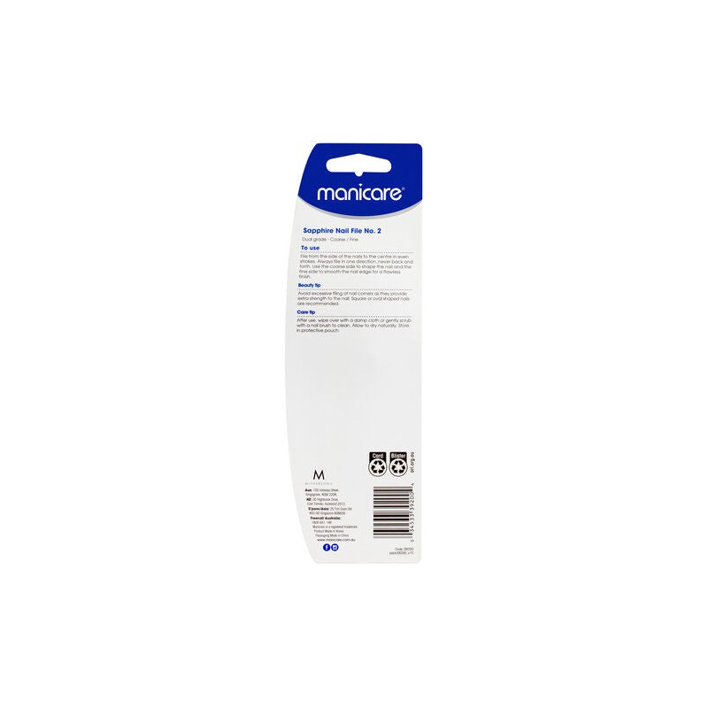 Manicare Sapphire Nail File No. 2