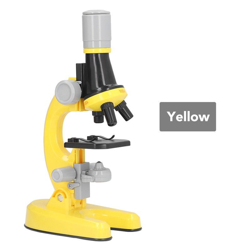 Kids Microscope Kit LED 1200X Microscope with Specimen Slides Science