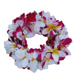 Rainview Creations Women Teen Girls Floral Headband Hawaiian Plumeria Flower Haku elastic Leis