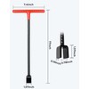 JOYTUTUS 17 Inch Multifunctional Water Meter Tool with 4-Way Key