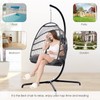 RADIATA Heavy Duty Egg Chair Swing with Stand, 350Lbs Rattan