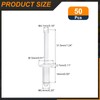 sourcing map 50Pcs 1/4"x1/2" Round Head Blind Rivets, Zinc-Plated Carbon