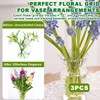 Eyech 3PCS Flower Arrangement Holder, 4", 5", 6" Metal Flower