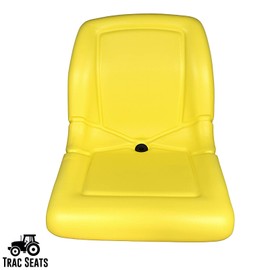 TRAC SEATS Yellow High Back Seat for John Deere GT225 GT235 GT245 GX325 GX335 GX345 GX355D LX255 Lawn Mower Tractor