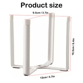 Bottle Holder, 16.5 x 12 x 9.5 cm Bottle Drip Stand, Bottle Stand for Draining, Foldable Multi-Purpose Stand for the Kitchen, for Rubbish and Freezer Bags, Simple Rubbish Stand (White)