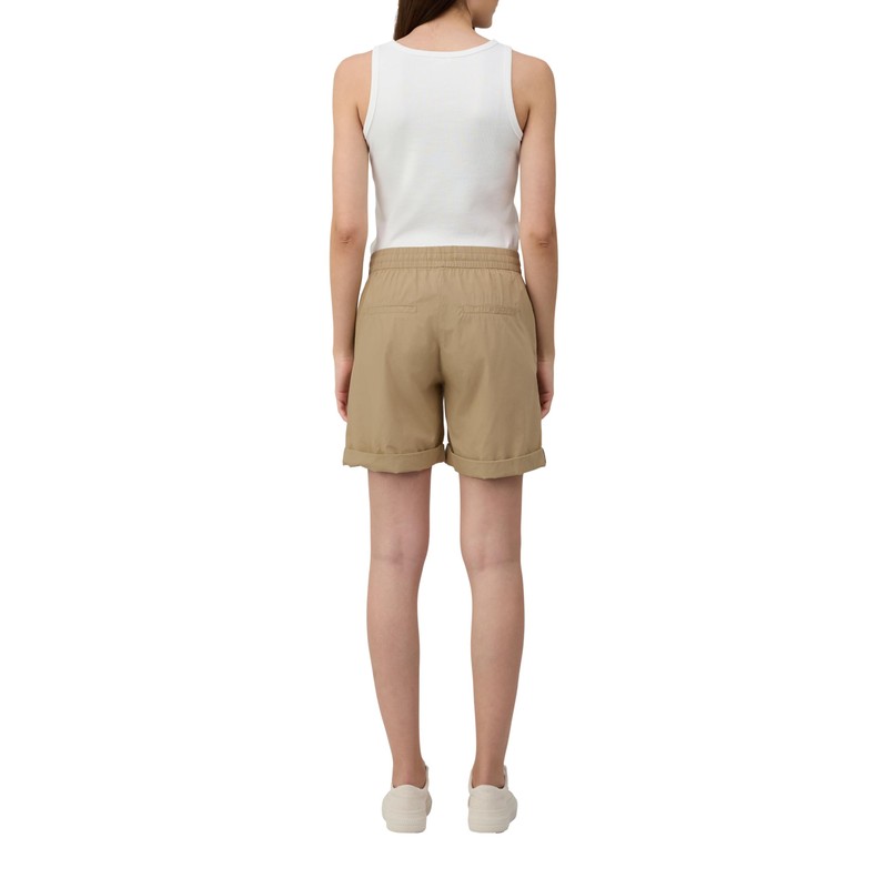 s.Oliver Lightweight Relaxed Fit Cotton Blend Shorts, light brown, 42