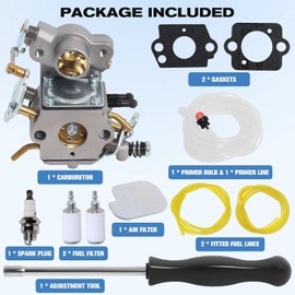 P3314 Carburetor for Poulan Chainsaw Parts PP4218A Air Fuel Filter with Adjustment Tool Tune-up Kit for P3416 P3816 P4018 PP3416 PP3516 PP3816 PP4018 PP4218 PPB3416 PPB4018 PPB4218 545070601