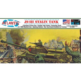 Atlantis Model 1/48 Russian Army Stalin Tank Plastic Model Kit