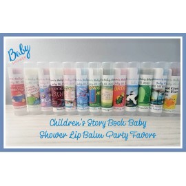 Lip Balm Designs Storybook Baby Shower Organic Lip Balm Favors - Select the Qty you need