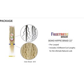 BOHO HIPPIE BRAID 22" (CARAMELT) - Freetress Synthetic Crochet Braiding Hair