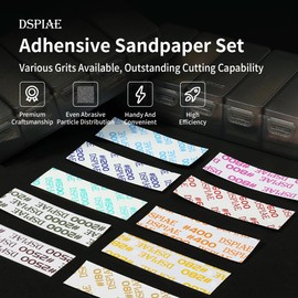 DSPIAE Combo Grit Packs (#1000, #1200, #1500, #2000, #2500), juego de papel de lija autoadhesivo precortado, 100 piezas