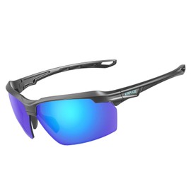 KAPVOE Cycling Glasses Polarised Sunglasses Sports Glasses MTB Glasses Cycling Glasses Men Women Road Bike Cycling Running Golf Driving Glasses Baseball Fishing
