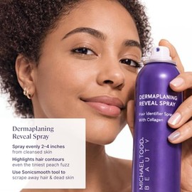 Michael Todd Beauty - Spray Identificador de Cabello Sonicsmooth - Bruma Reveladora de Radiancia - Para Afeitado Facial y Dermaplaning - Destaca el Pe