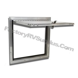 NA ToughGrade Square RV Baggage Door 16" X 16" White