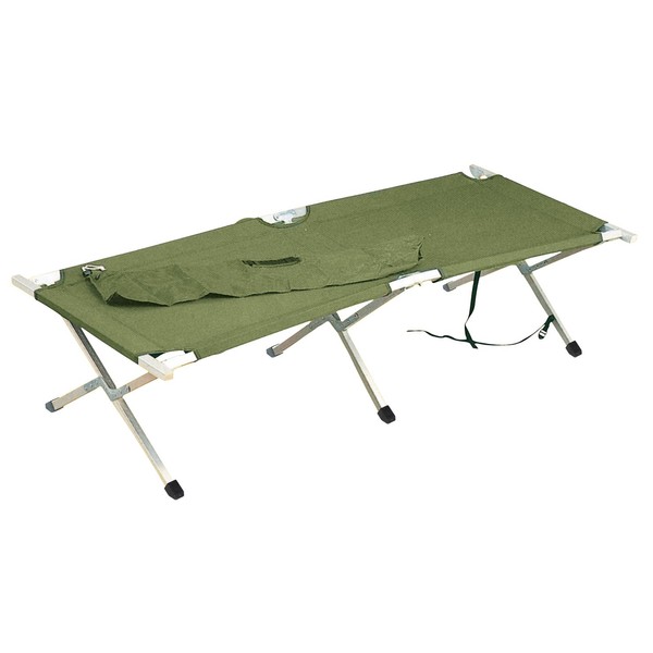 Rothco Plus Gi Style Aluminum Camp Cot with Bag, Olive