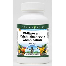 Shiitake and Reishi Mushroom Combination - 450 mg (100 Capsules, ZIN: 513075) - 2 Pack