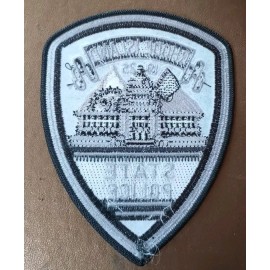 Rhode Island RI State Police Black Heat Seal Patch 5 Inches
