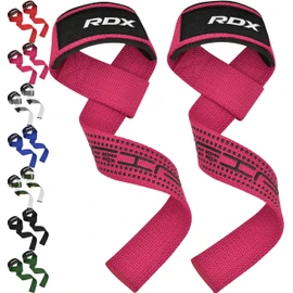 RDX Weight Lifting Straps,Powerlifting Deadlifting, Anti Slip 60CM Hand Bar Grip, 5MM Neoprene Wrist Support, Heavy Duty Weightlifting Bodybuilding Workout