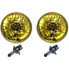 Octane Lighting 5-3/4" Halogen Amber Yellow Glass Headlight Fog Light