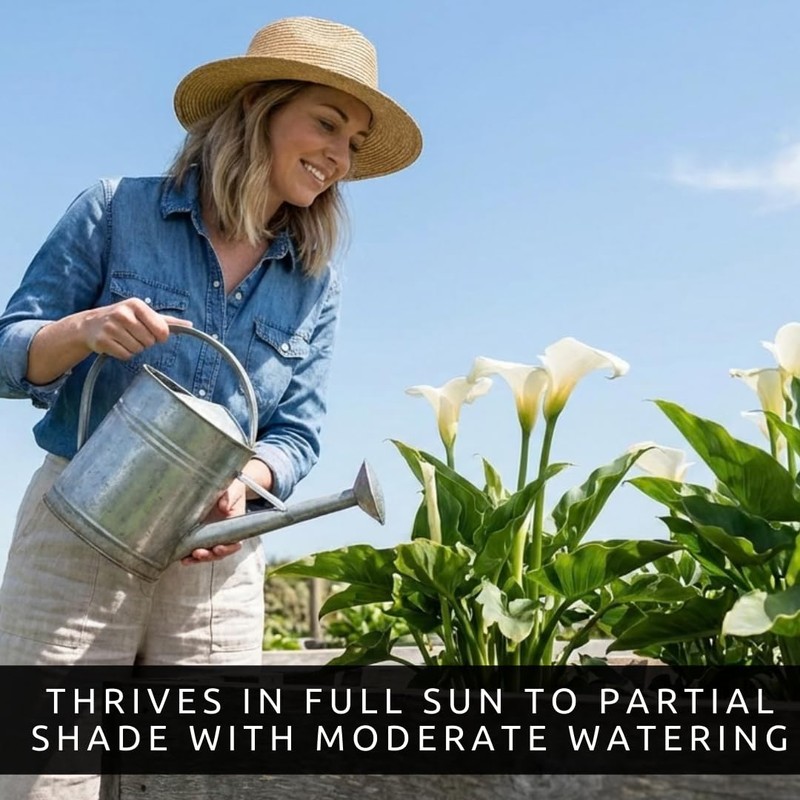 3 White Calla Lily Bulbs for Planting – Large, Healthy