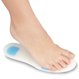 Soles Insertos de silicona para zapatos (par) Soporte ortopédico para caminar, correr y fitness, diseño suave, cómodo, hipoalergénico, L / 40-41-42