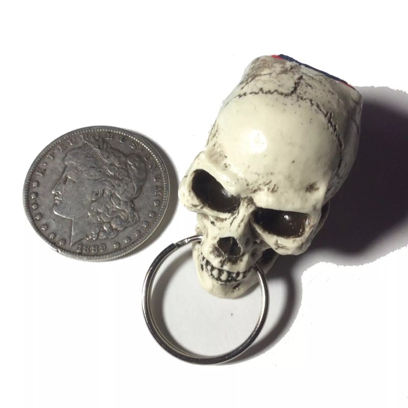 BawdyPartz American Made Skull Pool Billiards Cue Pocket Chalker Holder