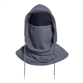 Winter Balaclava Face Mask Cover Women Men Warm One-Piece Fleece Hat Scarf Windproof Thermal Sports Cap for Cold Weather, Dark Grey, One Size