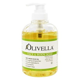 Olivella Virgin Olive Oil Face and Body Liquid Soap 10.14 oz (Pack of 3)
