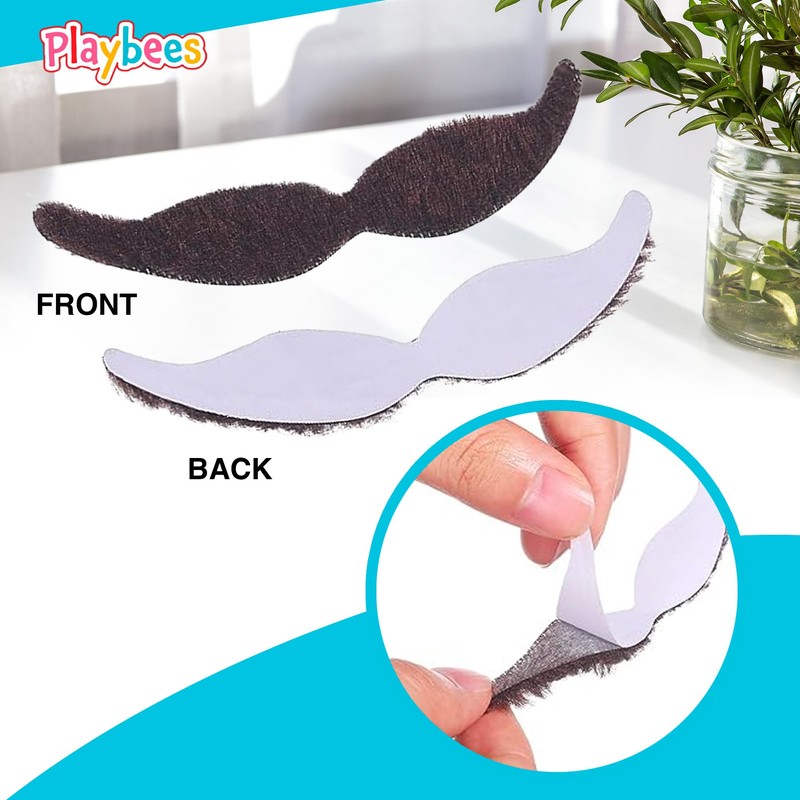 Playbees Fake Mustaches 12PK