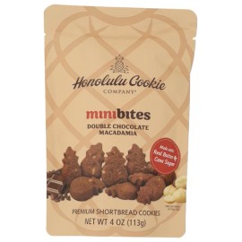 Honolulu Cookie Company Cookie Double Chocolate Macadamia 4 Oz (Pack of 8)