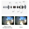 TOGU 2PCS of 220-degree Solid Brass Peep Holes for Door