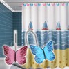 AGPTEK 12PCS Home Fashions Butterfly Anti Rust Decorative Resin Hooks
