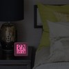 Equity 70910 Digital Pink Silicone Cube Alarm Clock with On-Demand