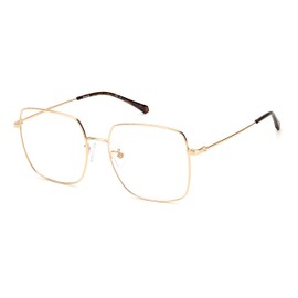 POLAROID PLD D428/G 06J GOLD HAVANA 56/17/145 - Marco para anteojos para mujer, Dorado