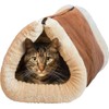 SAPRA | 2-in-1 Convertible Cat Bed, Tube to Mat Design,