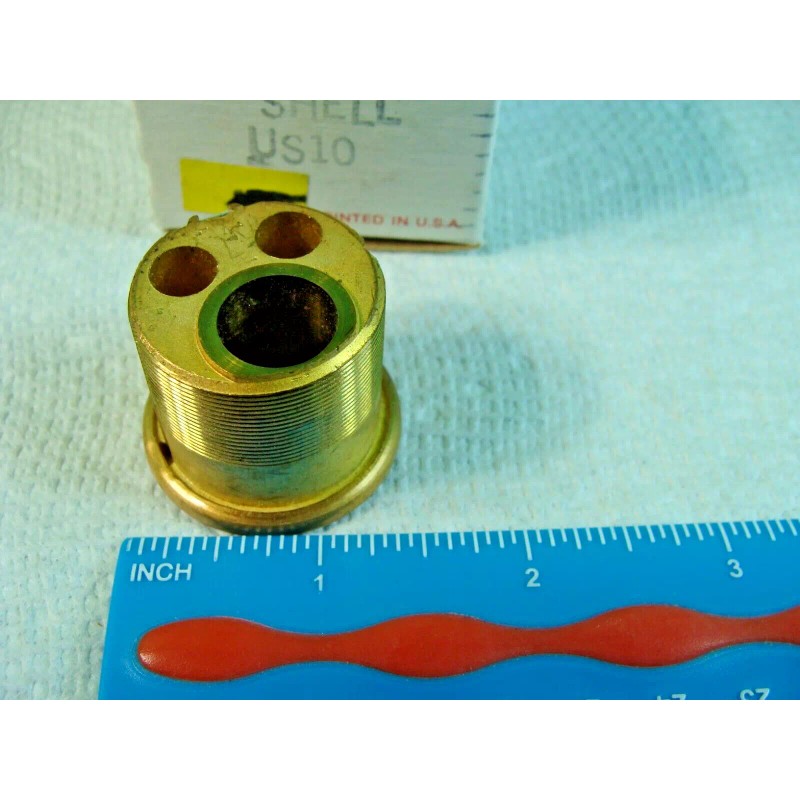 Yale Shell Lock 1152 US10 Brass-finish NIB NOS