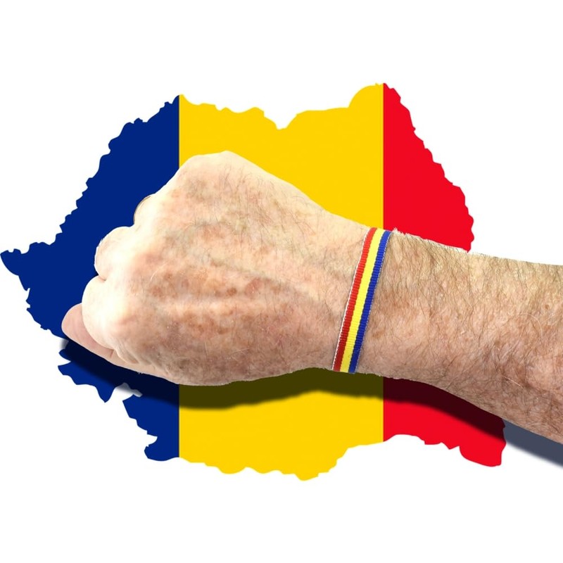 BDM Romanian Flag Romanian Bracelet Danube Adjustable for Men Women