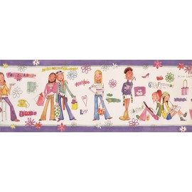 Girls Power White BE11192B Wallpaper Border