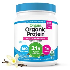 Orgain Organic Vegan Protein & Superfoods Organic Plant Based Powder - Vanilla