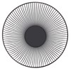 CALUTEA Modern Fruit Bowl // Metal // Round Black //