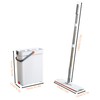 Mop and Bucket Set with 360-Degree Rotatable Flat Mops Head,