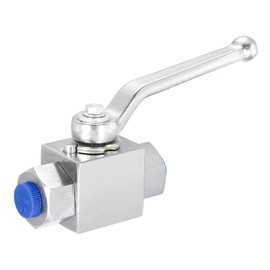 PATIKIL Hydraulic Ball Valve, 2-Way 1/4 Inch NPT Female High Pressure Ball Valve 7250 PSI (50MPa) Carbon Steel Shut-Off Hydraulic Valve for Water Oil