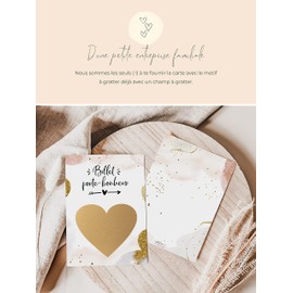 Joli Coon Pregnancy Scratch Card, “Du wirst Opa sein” with Envelope, Announcement of Pregnancy to Papa