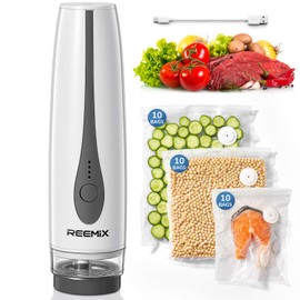 Reemix Compact Vacuum Sealer, Handheld Rechargeable Bag Sealer Machine